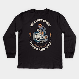 Free Spirit Biker Kids Long Sleeve T-Shirt